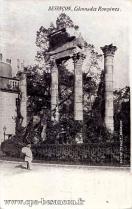 Carte postale ancienne - BESANÇON. - Colonnades Romaines. - Comptoir Général d'H...