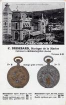 Carte postale ancienne - C. BRISEBARD, Horloger de la Marine - Fabricant à BESAN...