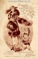 Carte postale ancienne - J. ROCHE, Fourreur-Spécialiste - 9, Rue de la Républiqu...