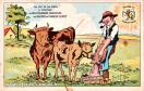 Carte postale ancienne - Au lait de sa mère, il préfère les Sels agricoles des S...