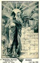 Carte postale ancienne - Xe Manifestation Maçonnique INTERNATIONALE POUR LA PAIX...