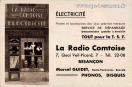 Carte postale ancienne - ÉLECTRICITÉ - TOUT pour la T.S.F. - La Radio Comtoise -...