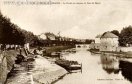 Carte postale ancienne - 36. - BESANÇON-les-BAINS. - Le Doubs en Amont du Pont d...