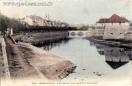 Carte postale ancienne - BESANÇON - Les Quais, vus du Pont de Canot