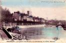 Carte postale ancienne - BESANÇON - Les Quais Veil-Picard et de Strasbourg et le...