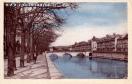 Besançon les bains (doubs) les quais et pont battant