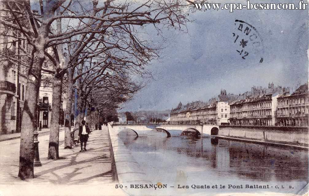 50 - BESANÇON - Les Quais et le Pont Battant