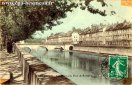 Carte postale ancienne - BESANÇON - Les Quais et le Pont de Battant