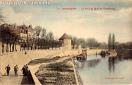 Carte postale ancienne - 28 BESANÇON - Le Port du Quai de Strasbourg
