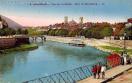 Carte postale ancienne - 15 BESANÇON - Vue sur le Doubs - Quai de Strasbourg