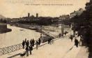 Carte postale ancienne - 1225. Besançon - Porte de Strasbourg et le Doubs