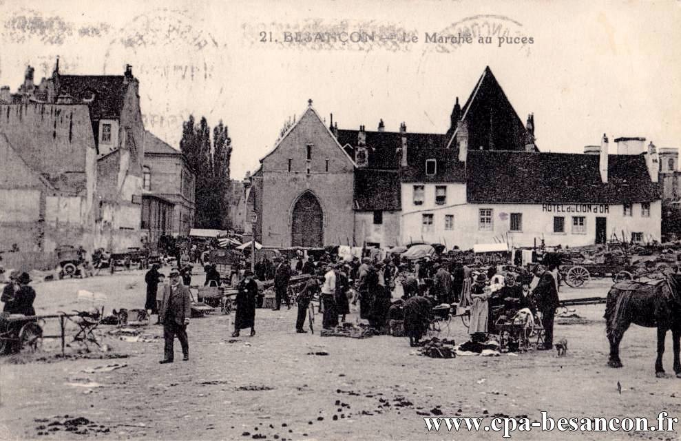 Besançon le marché au puces