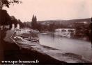 Carte postale ancienne - BESANÇON - Le Doubs et le Pont St Pierre vus du Quai de...