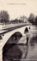 Carte postale ancienne - 106 - BESANÇON - Pont de la République