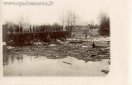Carte postale ancienne - BESANÇON - Pont de la République - Les Inondations en 1...