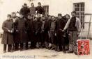 Carte postale ancienne - BESANÇON - Groupe de soldats - 11 février 1909