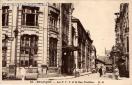 Carte postale ancienne - 62. - BESANÇON. - Les P. T. T. et la Rue Prudhon.