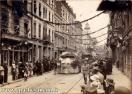 Carte postale ancienne - Besançon - Rue de la République - Fêtes du Centenaire d...