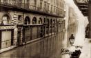 Carte postale ancienne Besançon - Mauvillier - BESANÇON - Inondations de janvier 1910 - Rue de la République