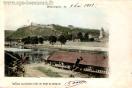 Carte postale ancienne - Besançon - Barque lavandière près du Pont de Bregille