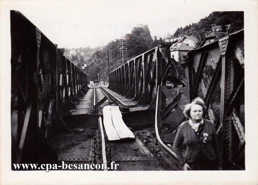 Besançon rivotte pont du chemin de fer 5 9 septembre 1944