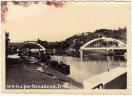 Carte postale ancienne - BESANÇON - Rivotte - La passerelle Chardonnet construit...