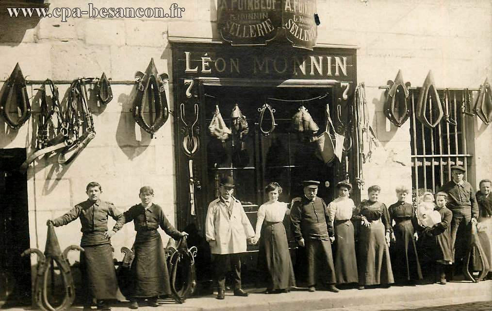 Besançon léon monnin, sellier bourrelier, 7 rue de pontarlier
