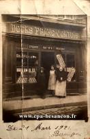 Carte postale ancienne - Docks Franc-Comtois - Épicerie - Mercerie - Succursale ...