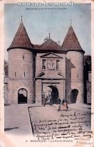 Carte postale ancienne - Excursion en Franche-Comté - 2. BESANÇON. - La Porte Ri...