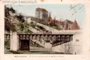 Carte postale ancienne - BESANÇON. Le Pont du Chemin de Fer de Morteau, à Rivott...