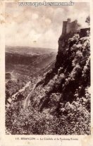 Carte postale ancienne Besançon - Helbey - 110. BESANÇON - La Citadelle et le Faubourg Rivotte
