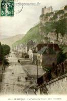 Carte postale ancienne - 154 - BESANÇON - Le Faubourg Rivotte et la Citadelle