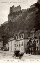 Carte postale ancienne - 45. BESANÇON. - Le Quartier Rivotte et la Citadelle.