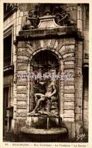 Carte postale ancienne - 43. - BESANÇON. - Rue Ronchaux - La Fontaine "Le Doubs"...