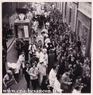 Carte postale ancienne - BESANÇON - Rue Ronchaux - Mi-Carême estudiantine - 16 m...