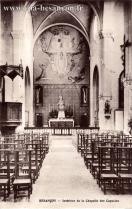 Carte postale ancienne - BESANÇON - Intérieur de la Chapelle des Capucins