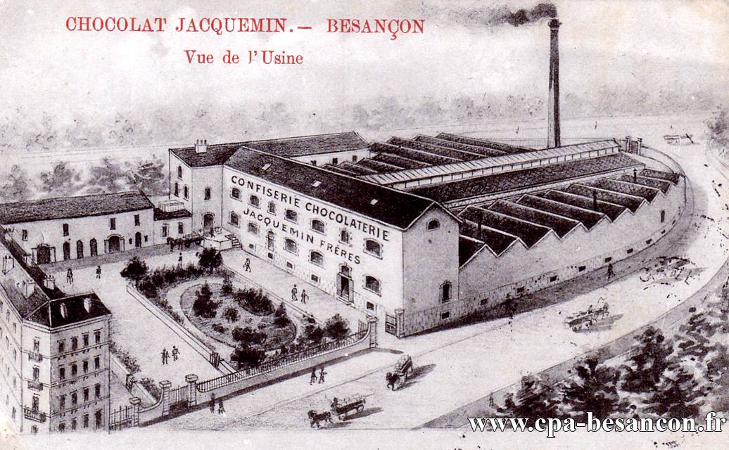 Chocolat jacquemin besançon vue de l'usine