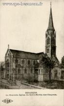 Carte postale ancienne - BESANÇON - La Nouvelle Église de Saint-Martin-des-Chapr...