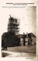 Carte postale ancienne Besançon - M. Villier - BESANÇON. - La nouvelle église de St-Martin - État des Travaux fin juin 1929.