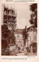 Carte postale ancienne Besançon - M. Villier - BESANÇON - La Nouvelle Eglise de St-Martin - Etat des Travaux fin juin 1929