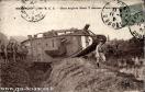 Carte postale ancienne - BESANÇON - 506e R. C. C. - Char anglais Mark V sortant ...