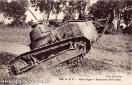 Carte postale ancienne - 506e R. C. C. - Char léger - Descente d'un talus