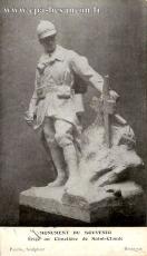 Carte postale ancienne - MONUMENT DU SOUVENIR - Érigé au Cimetière de Saint-Clau...
