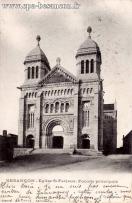 Carte postale ancienne - BESANÇON - Eglise St-Ferjeux. Façade principale