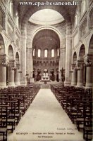 Carte postale ancienne Besançon - Escaigh - BESANÇON - Basilique des Saints Ferréol et Ferjeux - Nef Principale