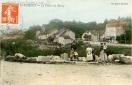 Carte postale ancienne Besançon - Vve Karrer - St-FERJEUX - Le Centre du Bourg