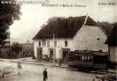 Carte postale ancienne - St-FERJEUX - Halte des Tramways