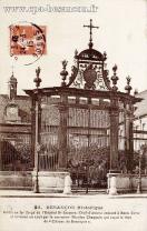 Carte postale ancienne - 26. BESANÇON Historique - Grille en fer forgé de l'Hôpi...