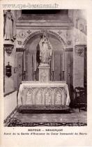 Carte postale ancienne - REFUGE - BESANÇON - Autel de la Garde d'Honneur du Cœur...