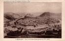 Carte postale ancienne Besançon - Helbey - 9. BESANÇON - Vue à vol d'oiseau (d'après gravure du XVIIe siècle)